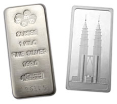 Pamp Sussie and Tomei's Twin Tower Silver Bar
